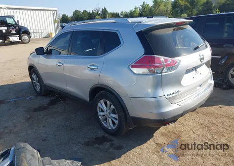 2015 Nissan Rogue Sv из США, поврежденный, VIN KNMAT2MV4FP544353